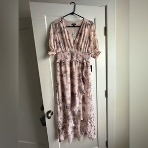 Light Pink Floral Midi
